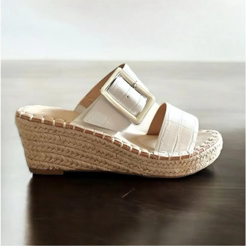 Vintage Havana Robin Wedge Sandals in White